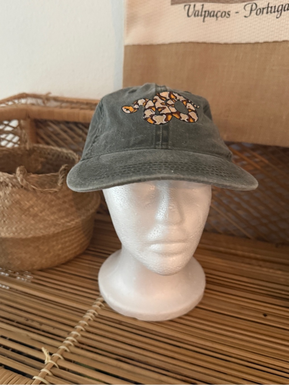 Eco Universe Western Diamondback Rattlesnake Hat Green San Jacinto Cap
